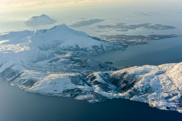 Fototapeta na wymiar Aerial View - Fjords of Norway