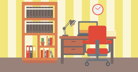 Background of modern workplace.