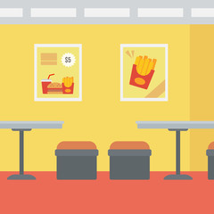 Background of fast food restaurant