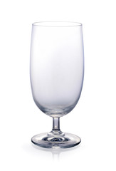 Empty wine glass. isolated on a white background