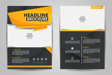 Abstract vector modern flyers brochure / annual report /design templates / stationery with white background in size a4