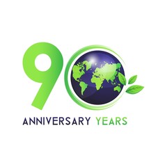 anniversary green with earth and leaft