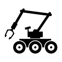 Bomb robot, shade picture