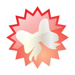 christmas themed red stickers