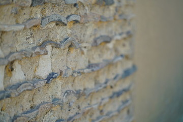 古代の伝統的な土壁