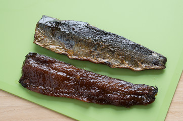 ニシンの甘露煮　裏表