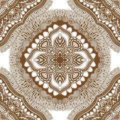 seamless pattern with mandalas