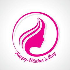Creative Illustration of Mothers Day greeting card