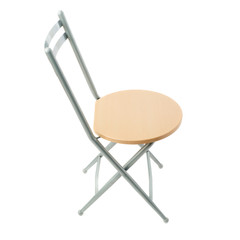 Folding chair over isolated white background