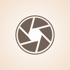 Icon Of Camera Shutter.
