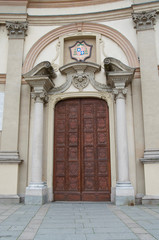 Fototapeta na wymiar Cathedral of St. Ambrose Vigevano