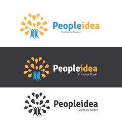 People idea logo template.