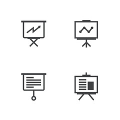 business presentation icon set