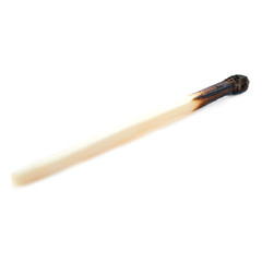 Wooden match isolated over the white background