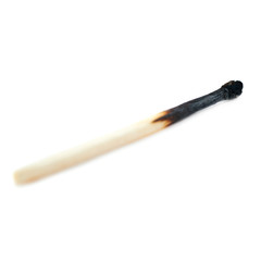 Wooden match isolated over the white background