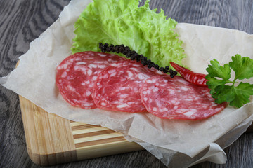 Spanish salami sausage