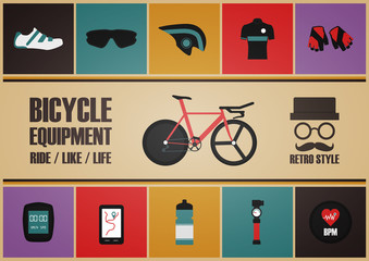 retro bike equipment