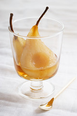 poached pear.