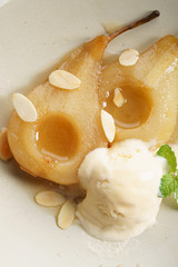 poached pear.