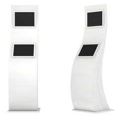 information kiosk. Information terminal. interactive kiosk on white background