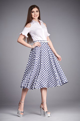 Fototapeta premium fashion style clothes sexy woman