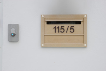 Doorbell and mailbox