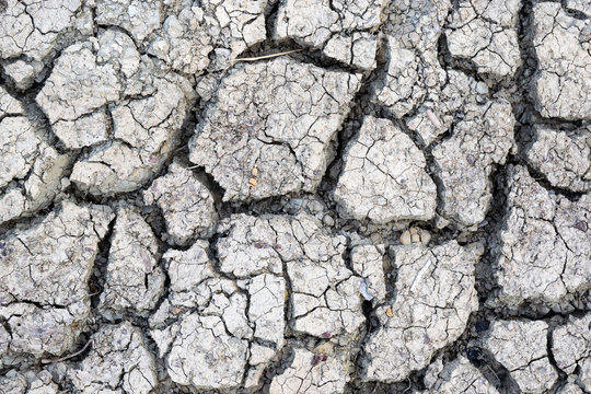 Cracked earth drought texture background.