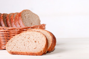 sliced brown bread