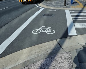 Bicycle lane sign