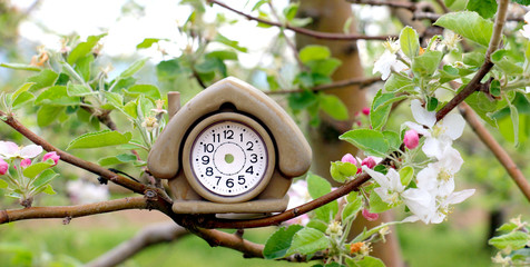 vintage house shape alarm clock