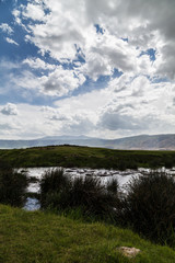 A waterhole of the Ngorongoro crater
