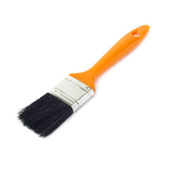 Paint brush over isolated white background