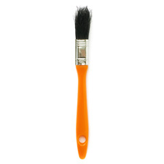 Paint brush over isolated white background