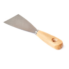 Putty kniFe over isolated white background