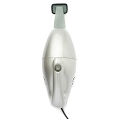 Hand held small vacuum cleaner isolated over the white background