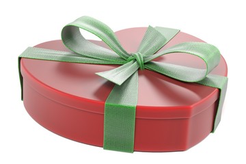 3d renderings of gift with ribbon