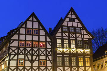 Fototapeta premium Old houses in Erfurt in Germany
