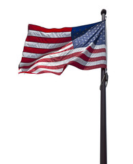 Isolated american flag