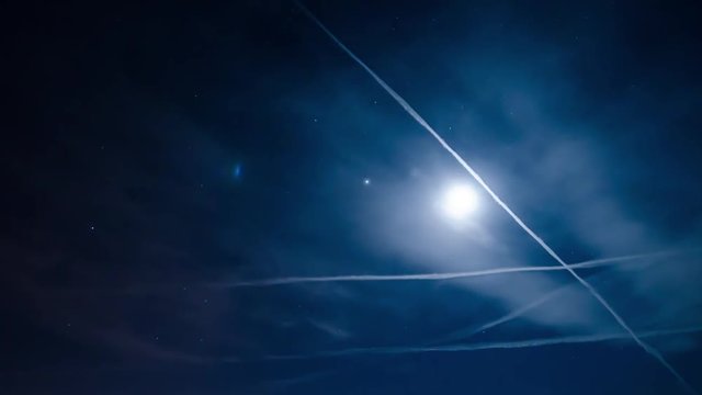 Night sky time-lapse