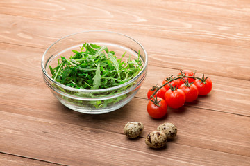 Ingredients for summer vegetable salad