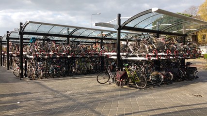 Stalli olandesi per biciclette - obrazy, fototapety, plakaty
