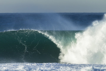 Fototapeta premium Wave Hollow Blue Power