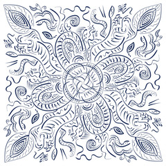 Beautiful mandala. Ethnic style. Vector abstract illustration