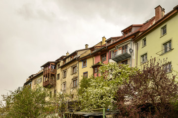 old houses facades, Engen