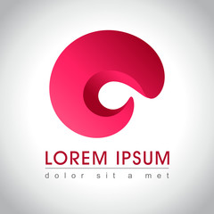 Abstract purple logo