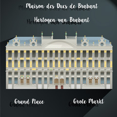 GRAN PLACE, BRUXELLES - GROTE MARKT, BRUSSELS
Maison des Ducs de Brabant - Hertogen van Brabant