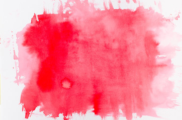watercolor red painted background