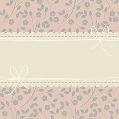 Cute cover with yellow flowers on pink background