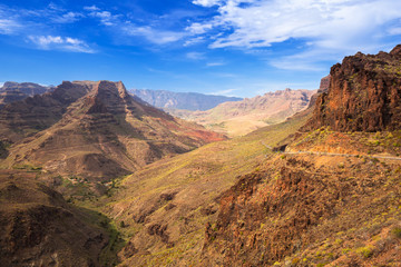 Mountain landscape of Gran Canaria island, Spain