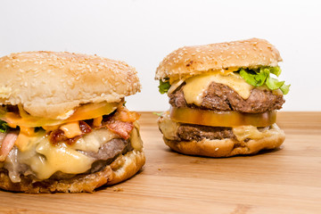 Tasty Bacon cheeseburger with Angus 